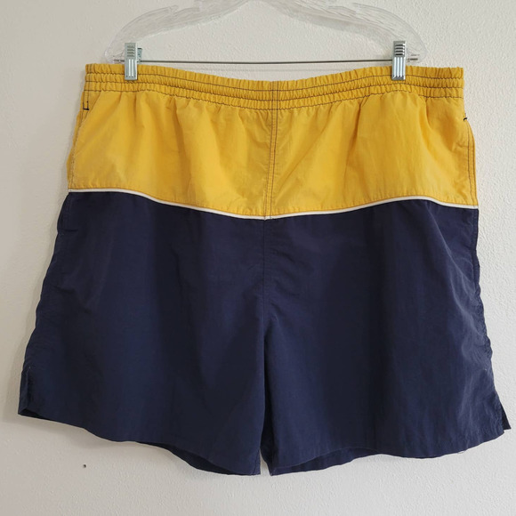 Prospirit Drawstring Waist Colorblock Swim Trunks - Picture 1 of 5